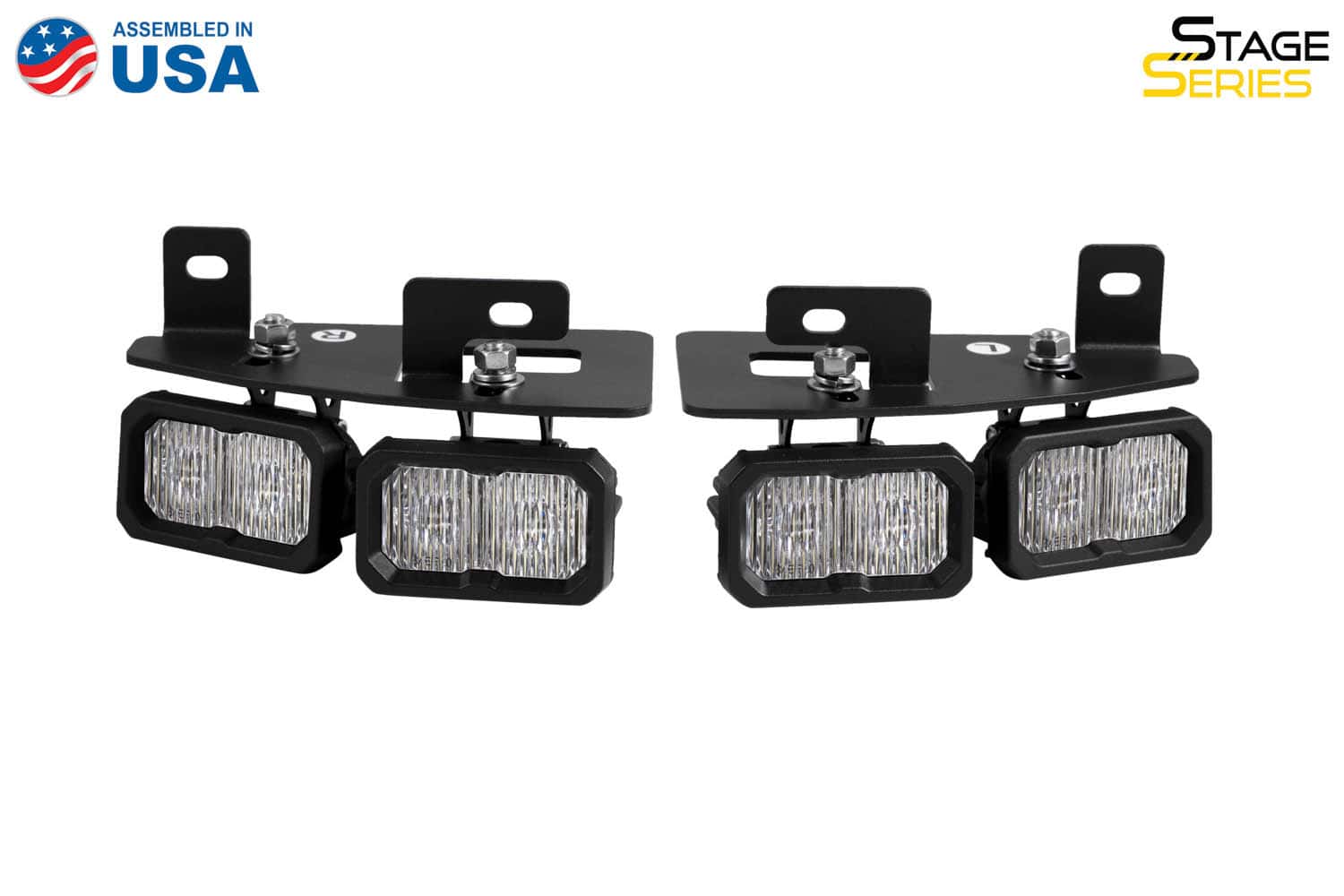 Diode Dynamics Ssc2 Led Fog Pocket Kit For 2019-2024 Ram 4 Diode Dynamics DD7621P Stage Series Fog Pocket Mounting Brackets for 2019-2024 Ram