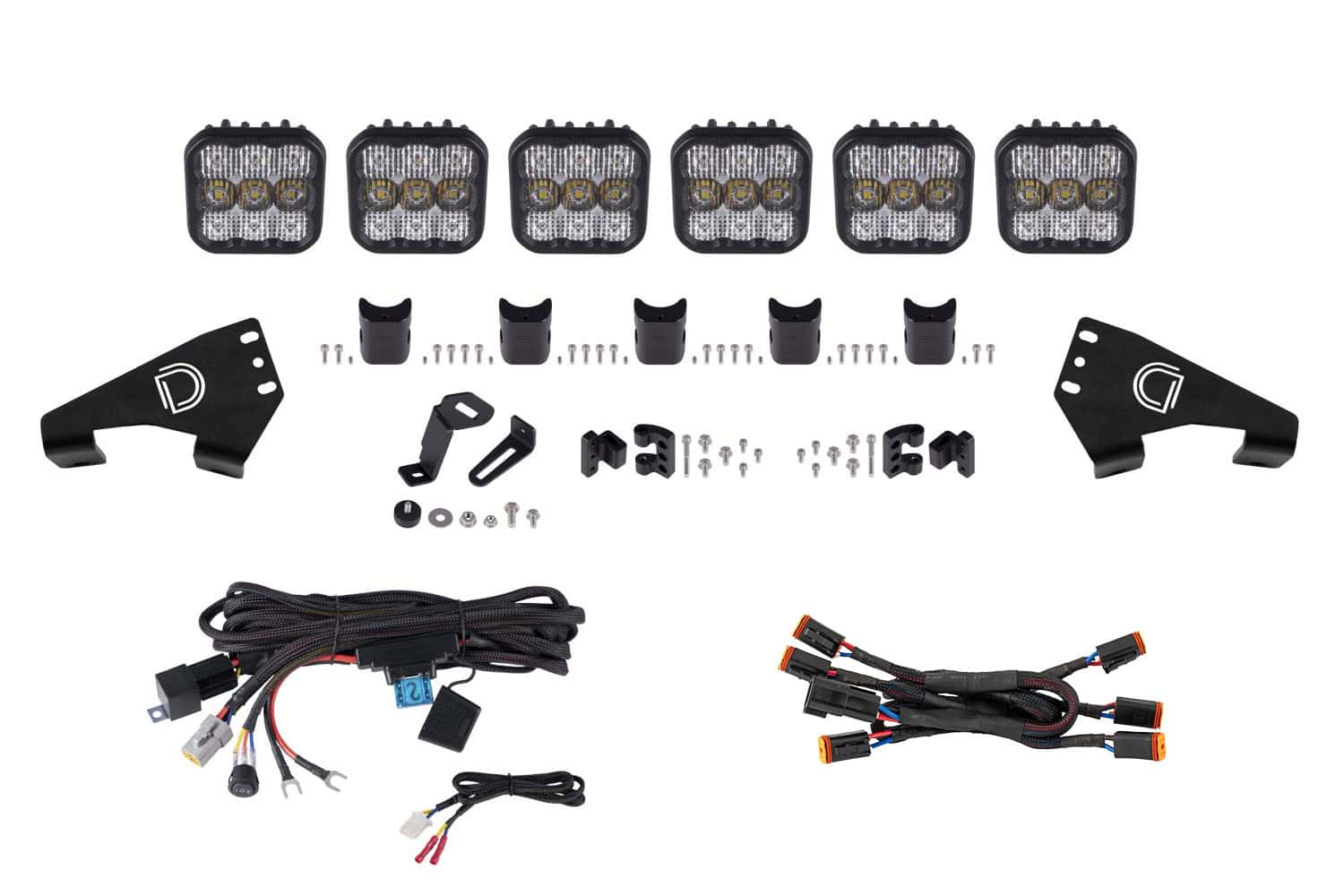 Diode Dynamics Polaris Rzr Ss5 Crosslink Roof Lightbar Kit 3 Diode Dynamics DD7632 Polaris RZR SS5 Pro CrossLink Roof White Combo Lightbar Kit