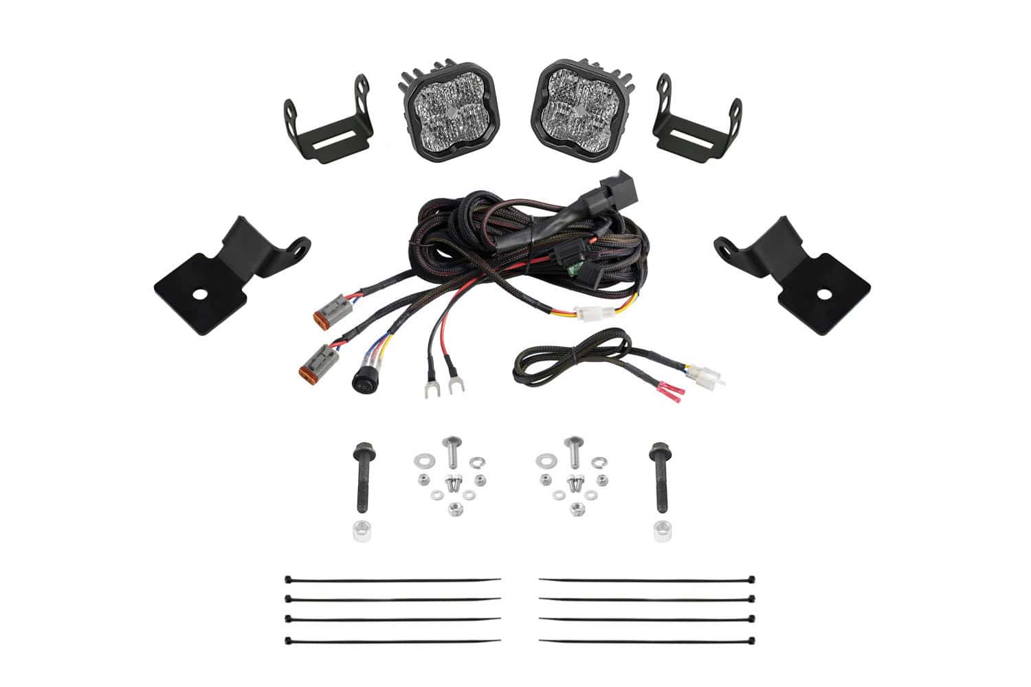 Diode Dynamics Stage Series SS3 A-Pillar Pod Kit for 2014-2018 Polaris RZR XP White Combo