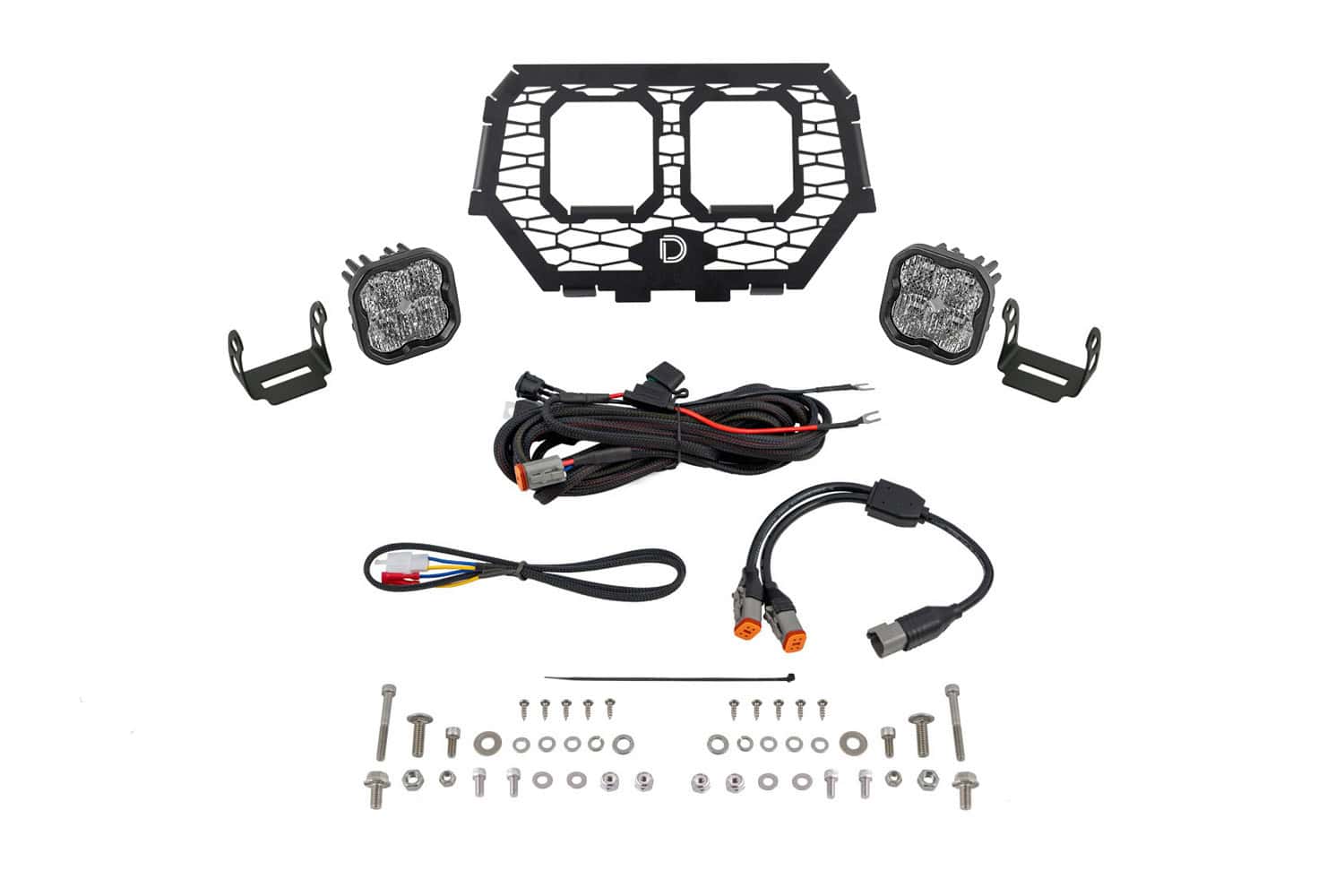 Diode Dynamics Stage Series LED Grille Kit for 2014-2018 Polaris RZR XP White Combo