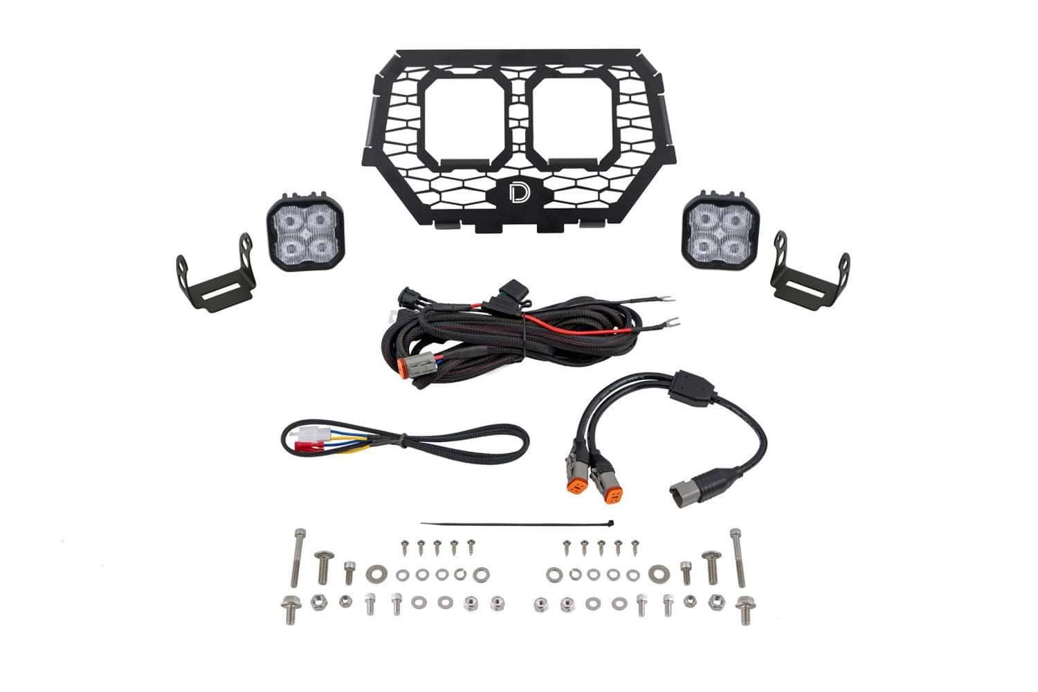 Diode Dynamics Stage Series LED Grille Kit for 2014-2018 Polaris RZR XP White Fog