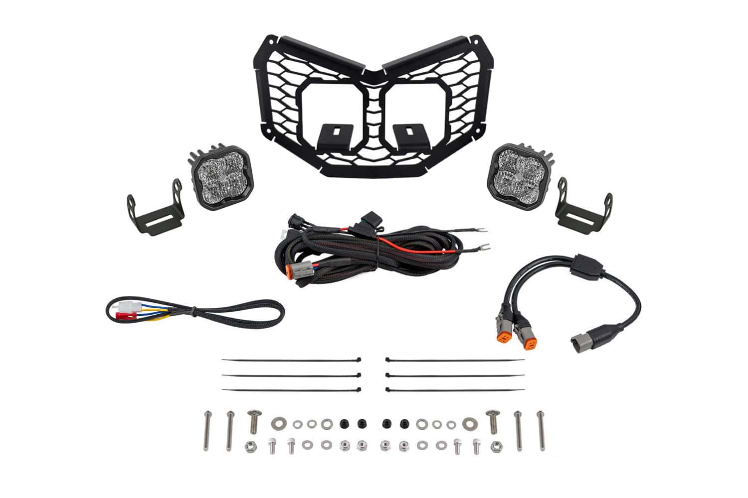 Diode Dynamics Stage Series LED Grille Kit for 2017-2025 Can-Am Maverick X3 White Combo
