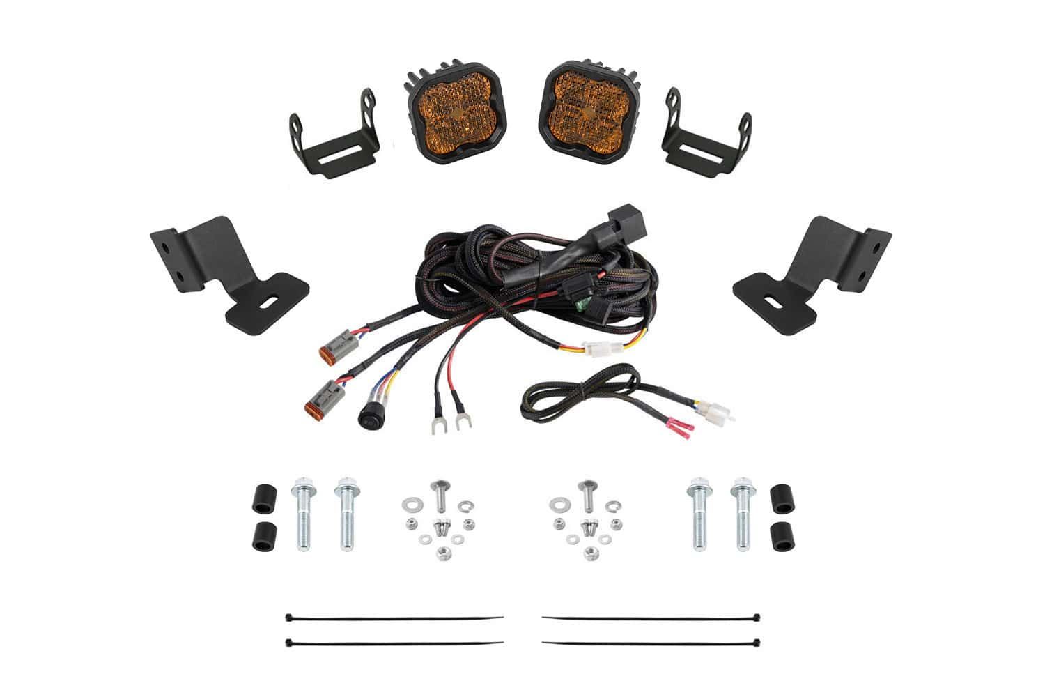 Diode Dynamics Stage Series Ditch Light Kit for 2019-2024 Honda Talon SS3 Yellow Combo