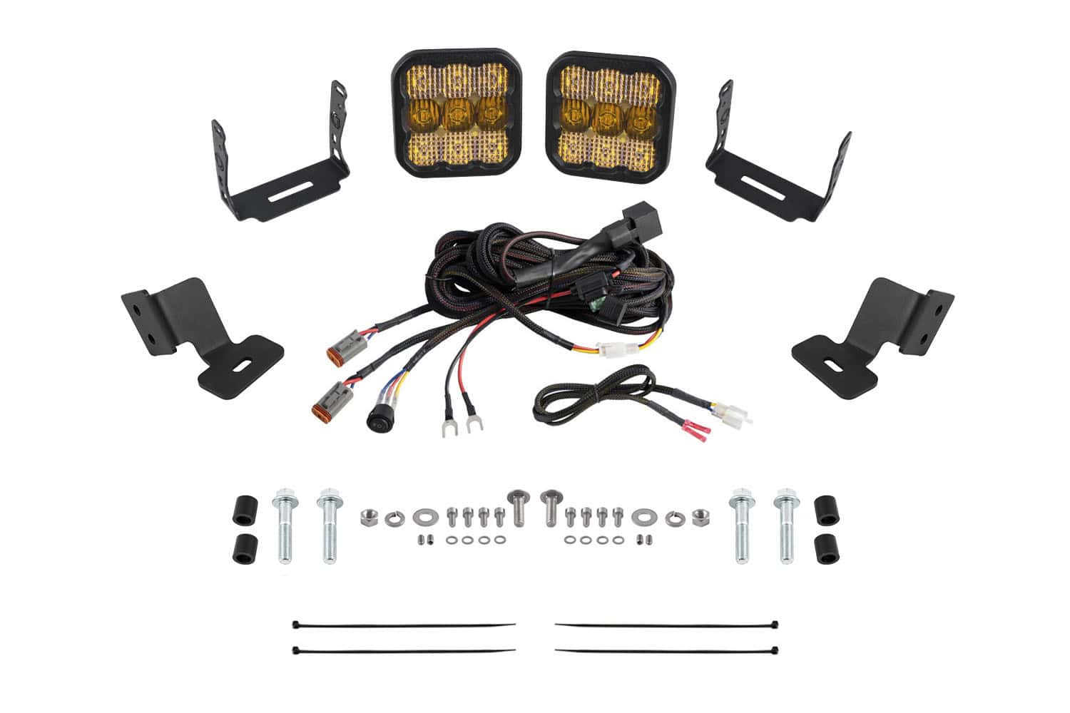Diode Dynamics Stage Series Ditch Light Kit for 2019-2024 Honda Talon SS5 Yellow Combo