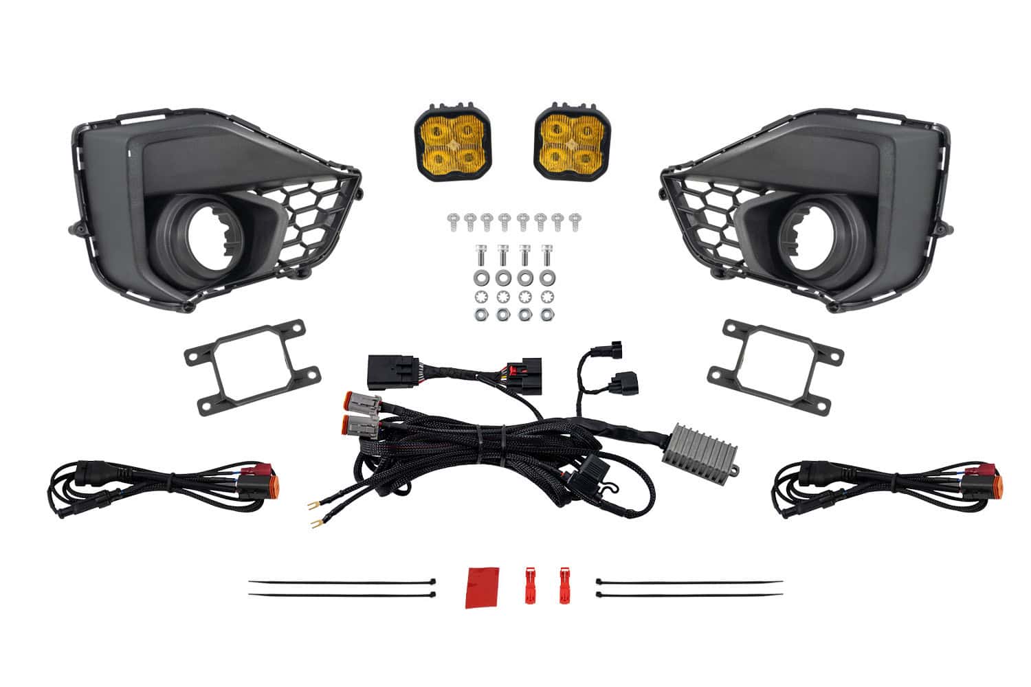 Diode Dynamics DD7973 SS3 Add-On Fog Lamp Kit for 2024+ Ford Mustang GT Yellow Pro