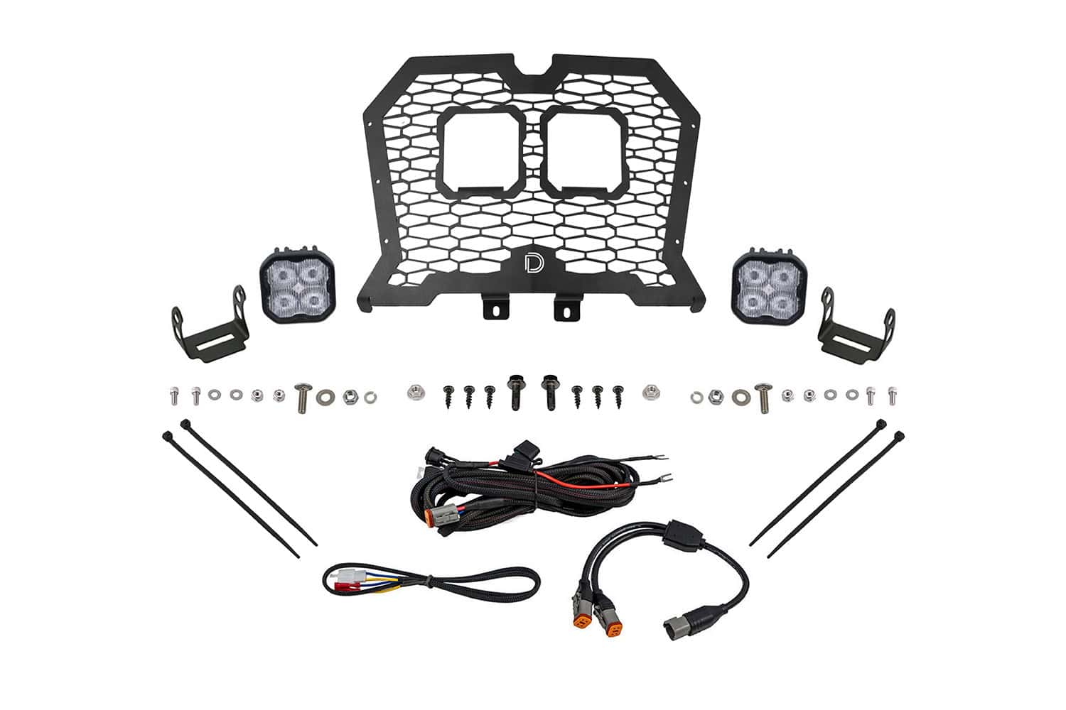 Diode Dynamics Stage Series LED Grille Kit for 2019-2024 Polaris RZR XP White Fog