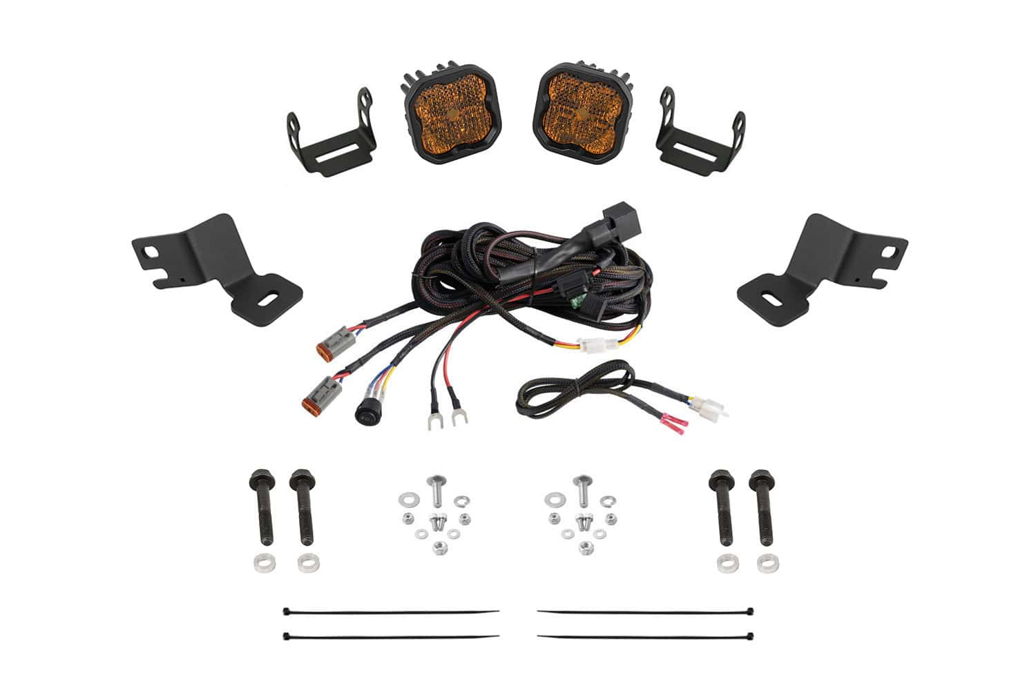 Diode Dynamics Stage Series Ditch Light Kit for 2019-2024 Polaris RZR XP SS3 Yellow Combo