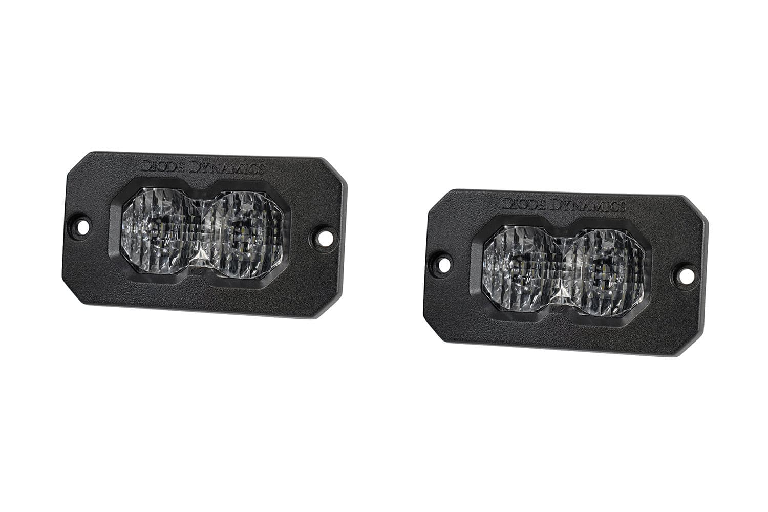 Diode Dynamics C2 2.0 white LED pods, flush mount, pair