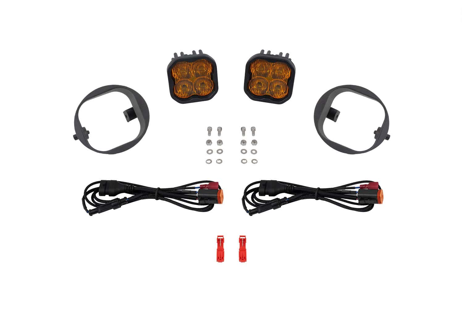 Diode Dynamics DD8372 SS3 Max Honda Element Kit ABL Yellow SAE Fog