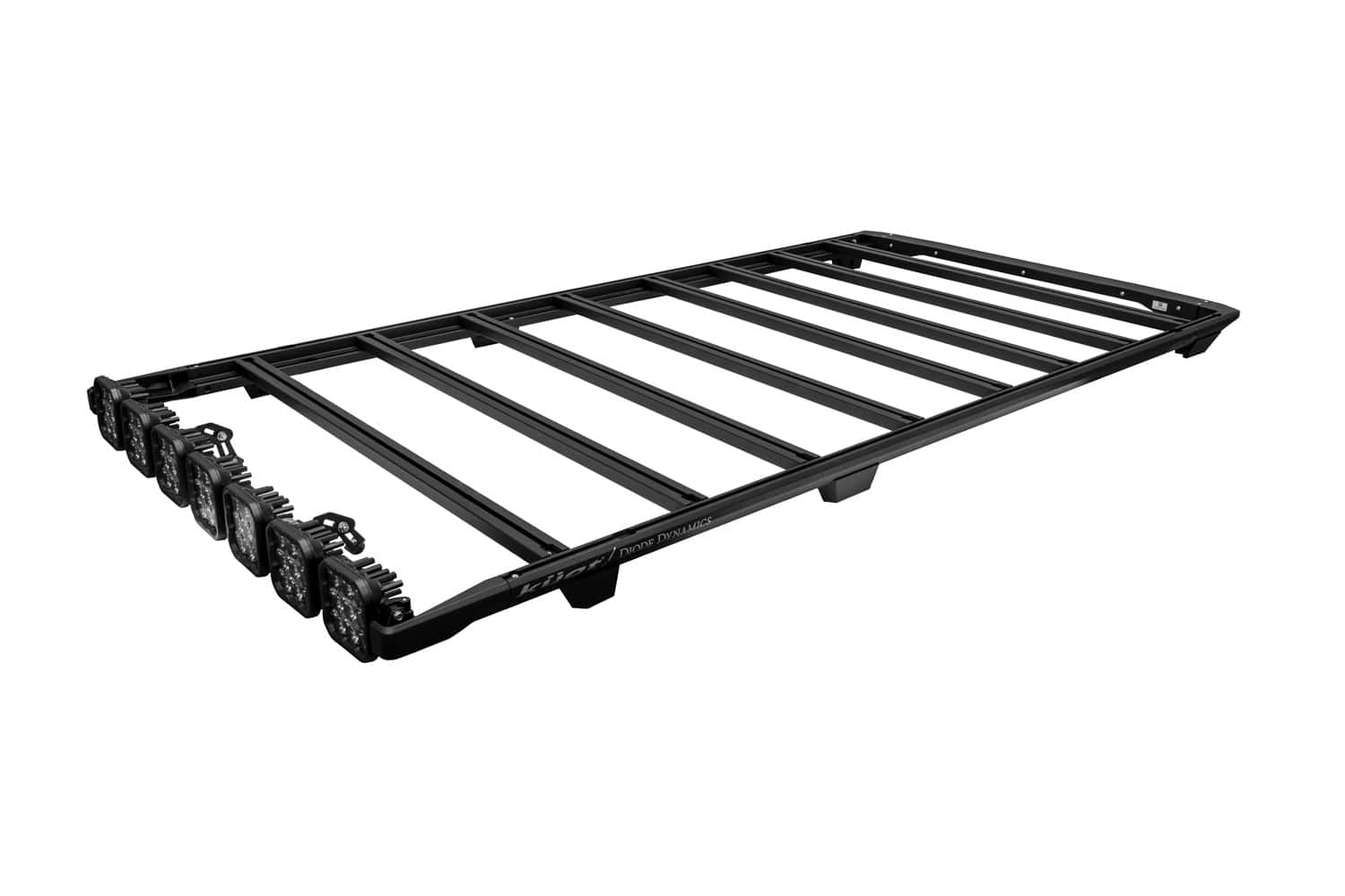 Diode Dynamics x Kuat DEK roof rack with seven SS5 Sport white Driving pods
