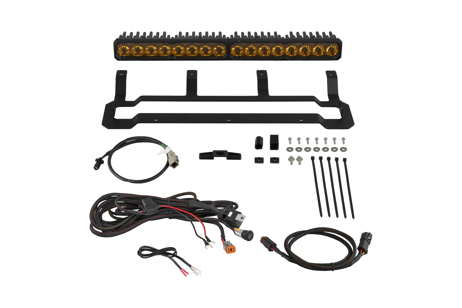 Diode Dynamics 4Runner 2025 Trd Pro Grille Ss20 4 Diode Dynamics DD8735 4Runner 2025 TRD Pro Grille SS20 Pro Yellow Combo