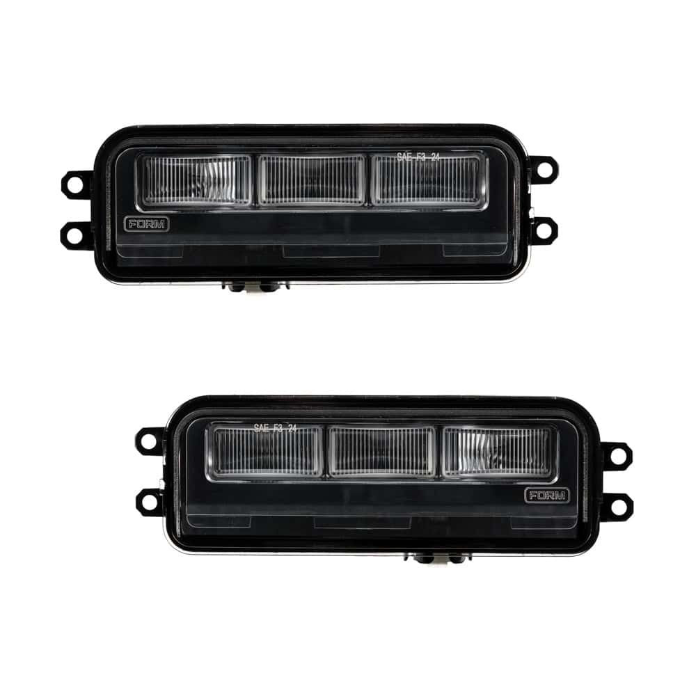 FORM Type T3 LED Fog Lights for Toyota — White or Yellow Pair — Cool White (6000K) — FL0082