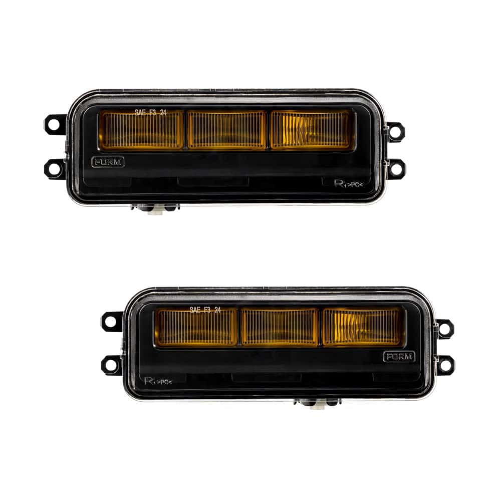 FORM Type T3 LED Fog Lights for Toyota — White or Yellow Pair — Yellow (2700K) — FL0083