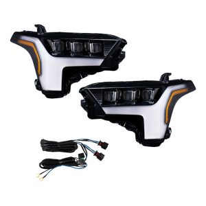 FORM FL0101 left and right LED headlights for Toyota Tundra with factory reflector lamps