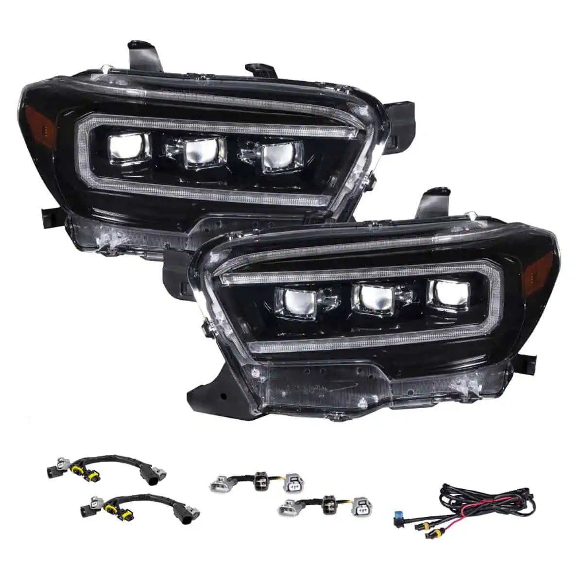 FORM Chrome LED Projector Headlights for 2016–2023 Toyota Tacoma — Pair