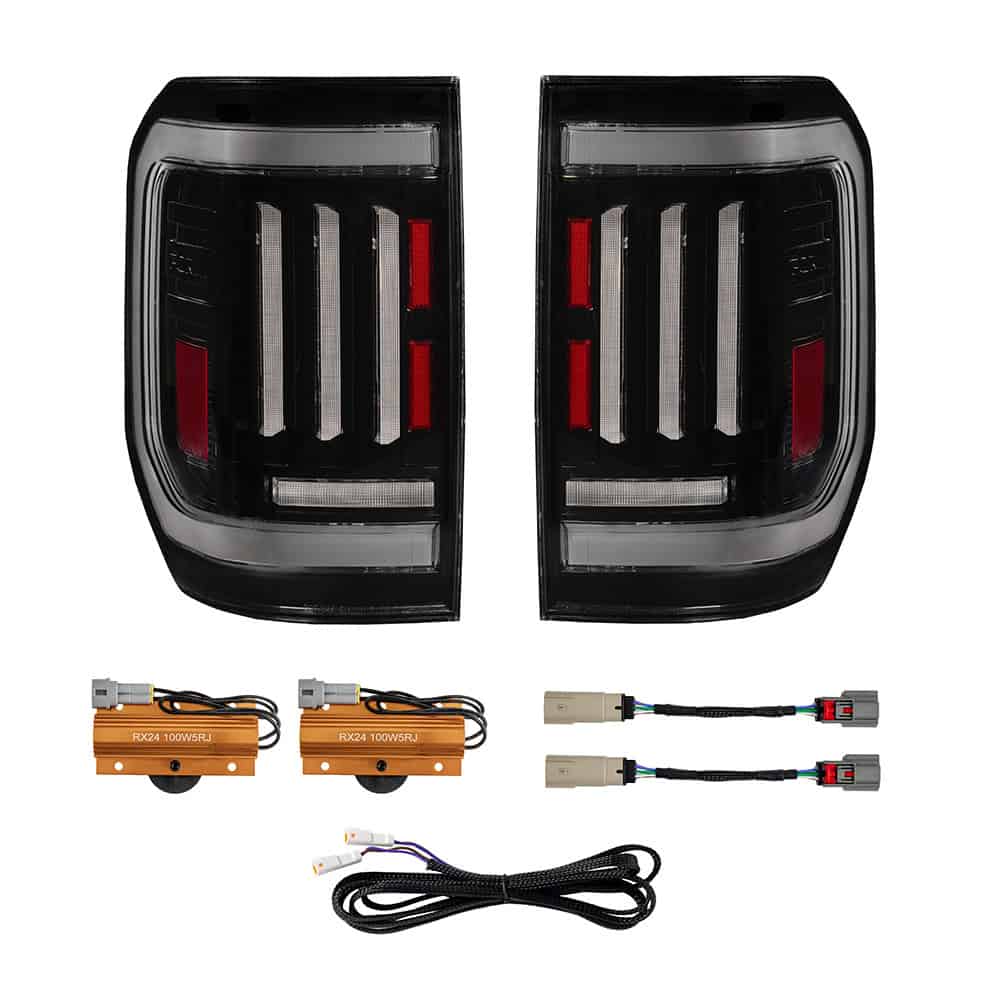 FORM LED Tail Lights for 2025–2026 Ford Maverick — Smoked or Red Pair — Smoked — FL0113