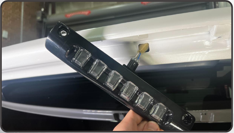 Morimoto X3B70 Installation: 2010–2024 Toyota 4Runner 5 Plug the factory connector into the X3B70.