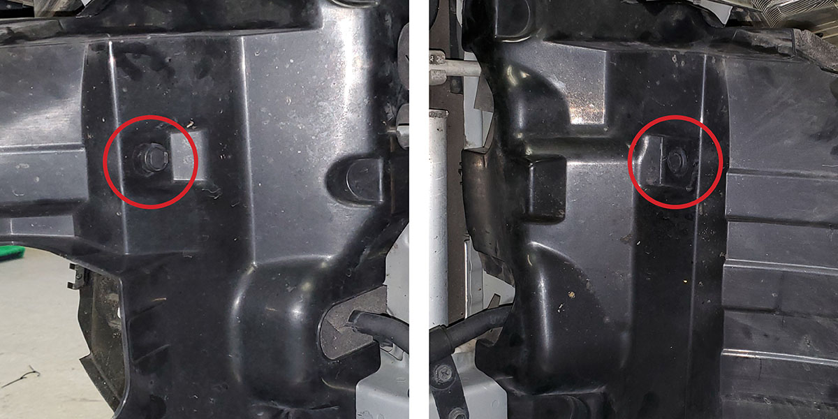 2014–2019 Toyota 4Runner Ss30 Stealth Lightbar Installation Guide 8 Manufacturer step 7: release the air-dam rivets.