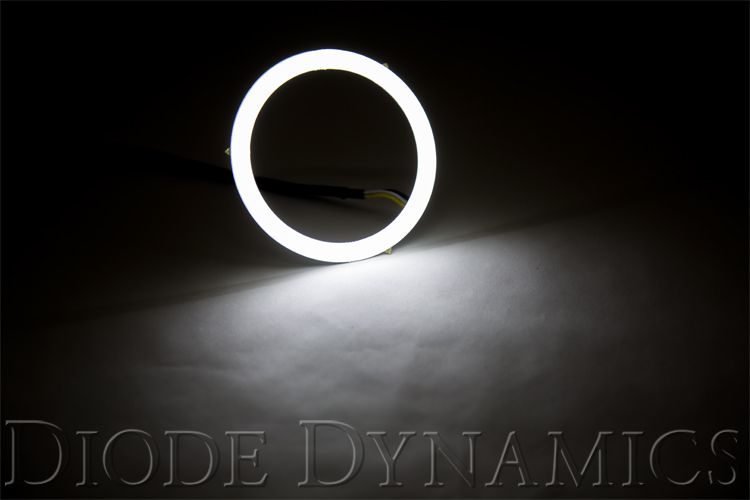 Diode Dynamics 90Mm Hd Led Halo Rings For 2014–2021 Toyota 4Runner (Pair) 11 90mm White halo illuminated. Switchback uses white for its running-light mode.