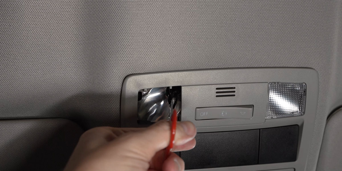 Toyota 4Runner Interior Led Bulb Installation Guide 3 Manufacturer example: bulb-removal pliers grip a recessed 194 bulb.