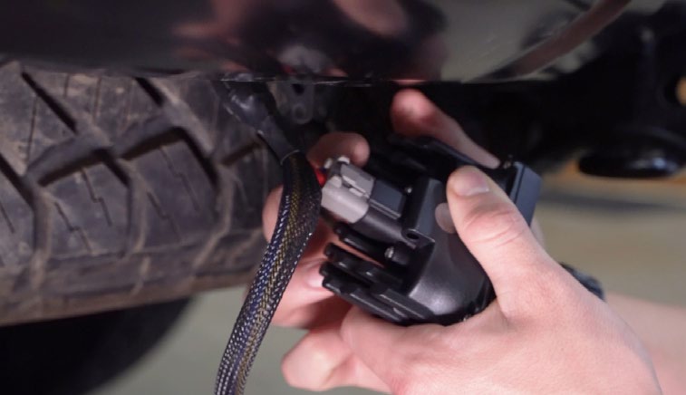 2010–2024 Toyota 4Runner Reverse-Light Installation Guide 12 Manufacturer step 14: connect the pods and adapter.