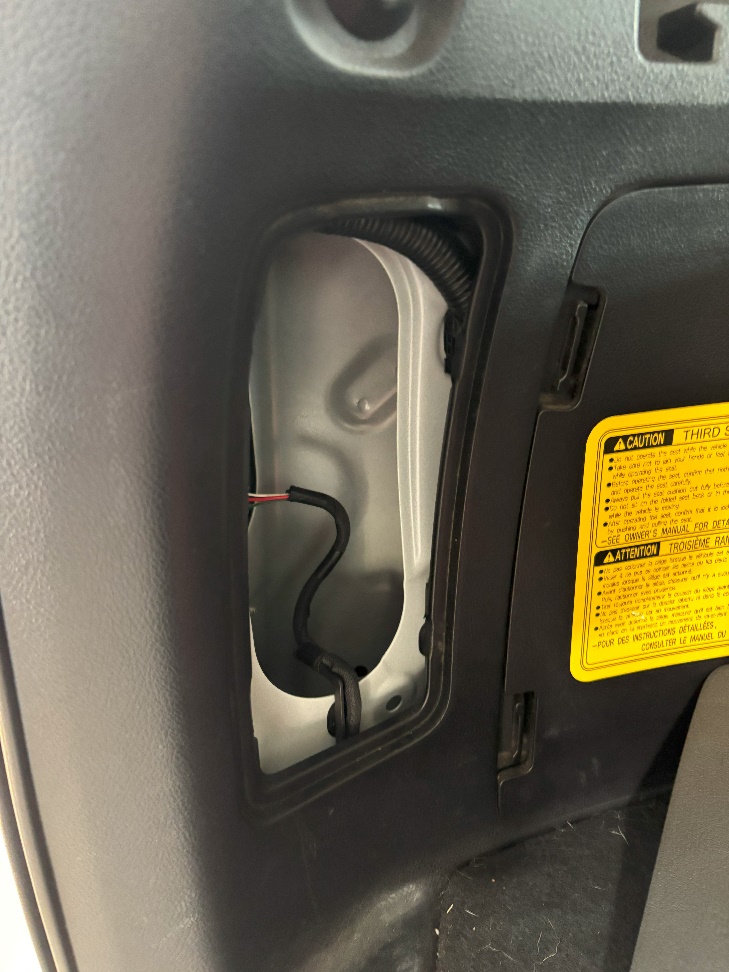 Form Tail-Light Installation: 2010–2024 Toyota 4Runner 3 The tail-light access panel removed.