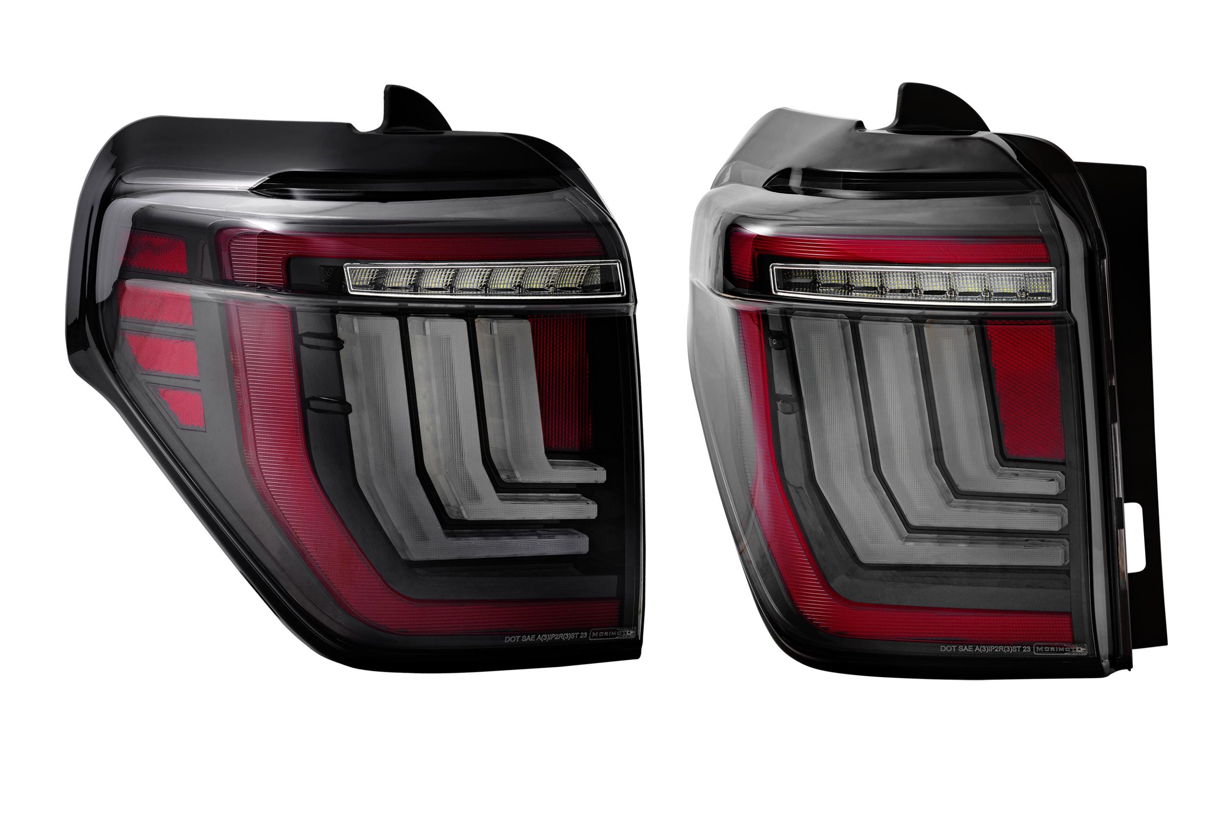2014–2024 Toyota 4Runner Lighting Upgrades 21 Morimoto Smoked-lens 4Runner XB tail-light pair.