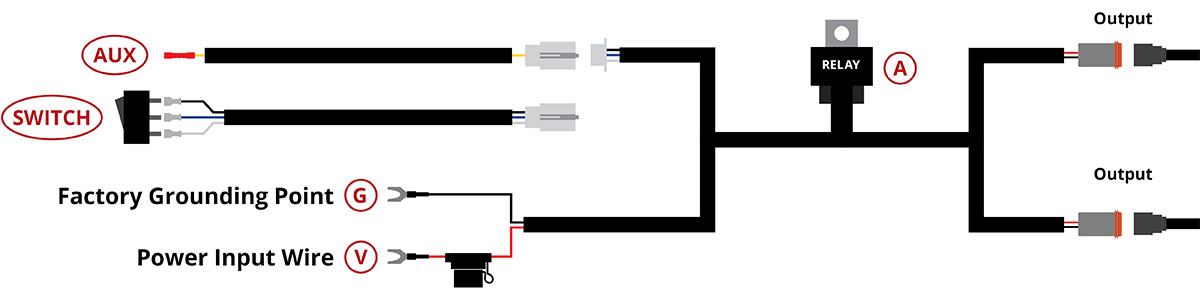 2014–2019 Toyota 4Runner Ss30 Stealth Lightbar Installation Guide 13 Original manufacturer wiring diagram for this kit.
