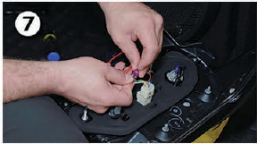 2014–2024 Toyota 4Runner Tail As Turn Installation Guide 8 Original manufacturer instruction photo 7: connect the former turn lead.