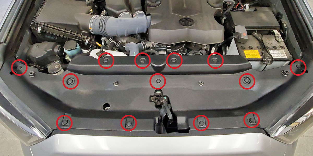 2014–2019 Toyota 4Runner Ss30 Stealth Lightbar Installation Guide 2 Manufacturer step 1: remove the upper trim panel.