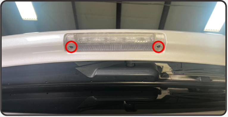 Morimoto X3B70 Installation: 2010–2024 Toyota 4Runner 2 The two original mounting screws, marked in red.