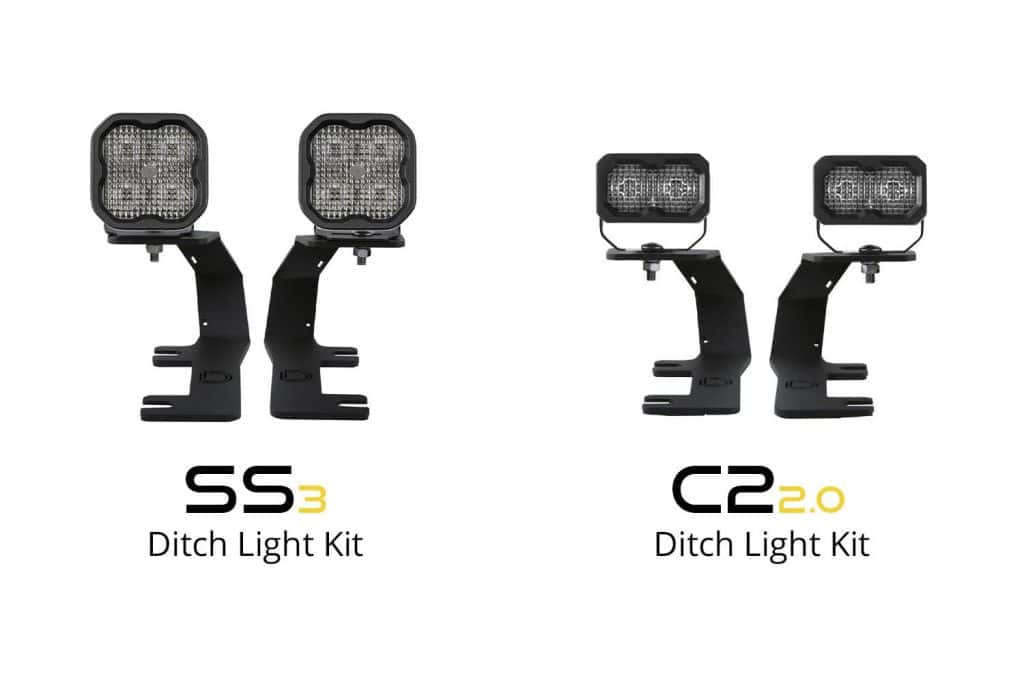Diode Dynamics C2 2.0 Led Ditch Light Kit For 2014-2019 Silverado/Sierra 42 SS3 and C2 kit-family comparison. This listing supplies the C2 2.0 pair only.