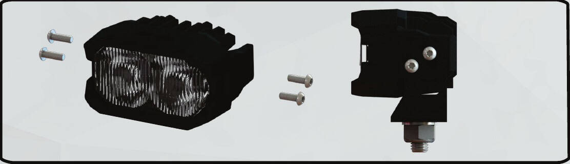 Tacoma Morimoto Ditch-Light Bracket Installation Guide 10 Remove the four M4 screws with a Torx T20 bit, fit the bracket, then reinstall without overtightening.