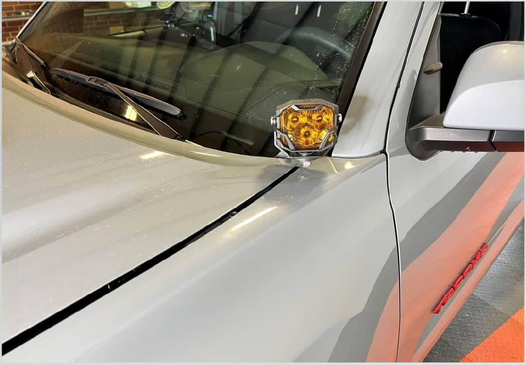 Tacoma Morimoto Ditch-Light Bracket Installation Guide 13 Connect the proper power harness, aim the pod, and repeat on the other side.