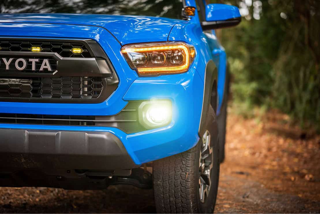 Morimoto 4Banger 2.0 Complete Fog Light Kit For 2012–2023 Toyota Tacoma 8 White fog light on a Tacoma.
