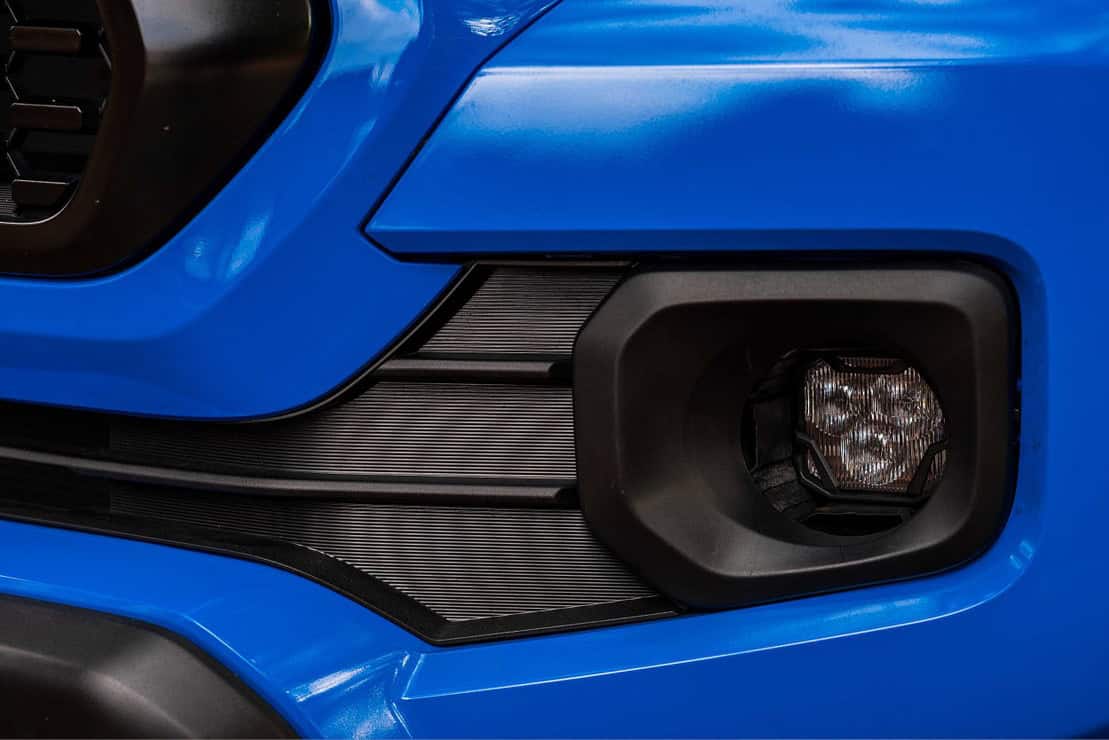 Morimoto 4Banger 2.0 Complete Fog Light Kit For 2012–2023 Toyota Tacoma 60 The Type T mount in the Tacoma factory fog-light location.