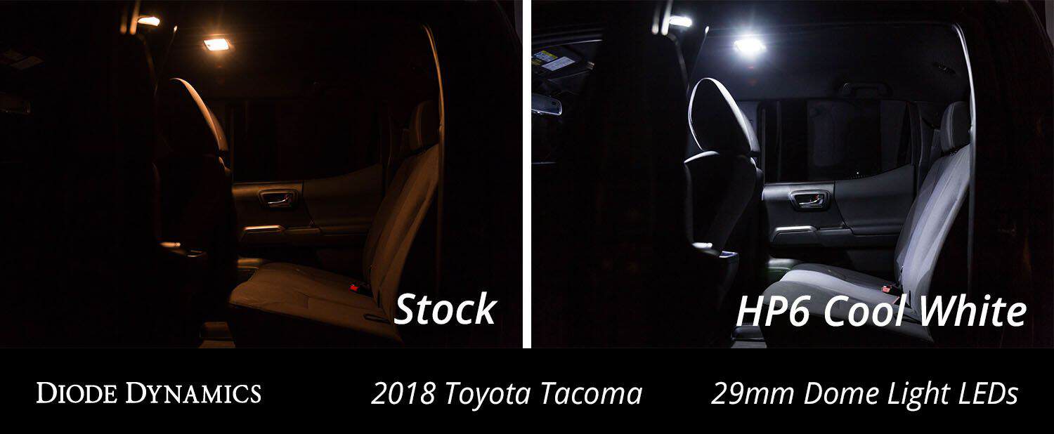 Diode Dynamics 29 Mm Hp6 Led Festoon Bulb (Single) 53 Dome Light LED for 2017-2023 Toyota Tacoma (one)