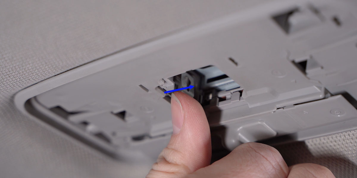 Toyota Tacoma Interior Led Bulb Installation And Size Checks 6 Original manufacturer photograph: a loose festoon holder; check bulb length before adjusting a terminal.