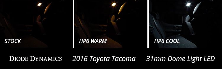 Diode Dynamics 31 Mm Smf2 Or Hp6 Led Festoon Bulb (Single) 59 Dome Light LED for 2016 Toyota Tacoma (one)