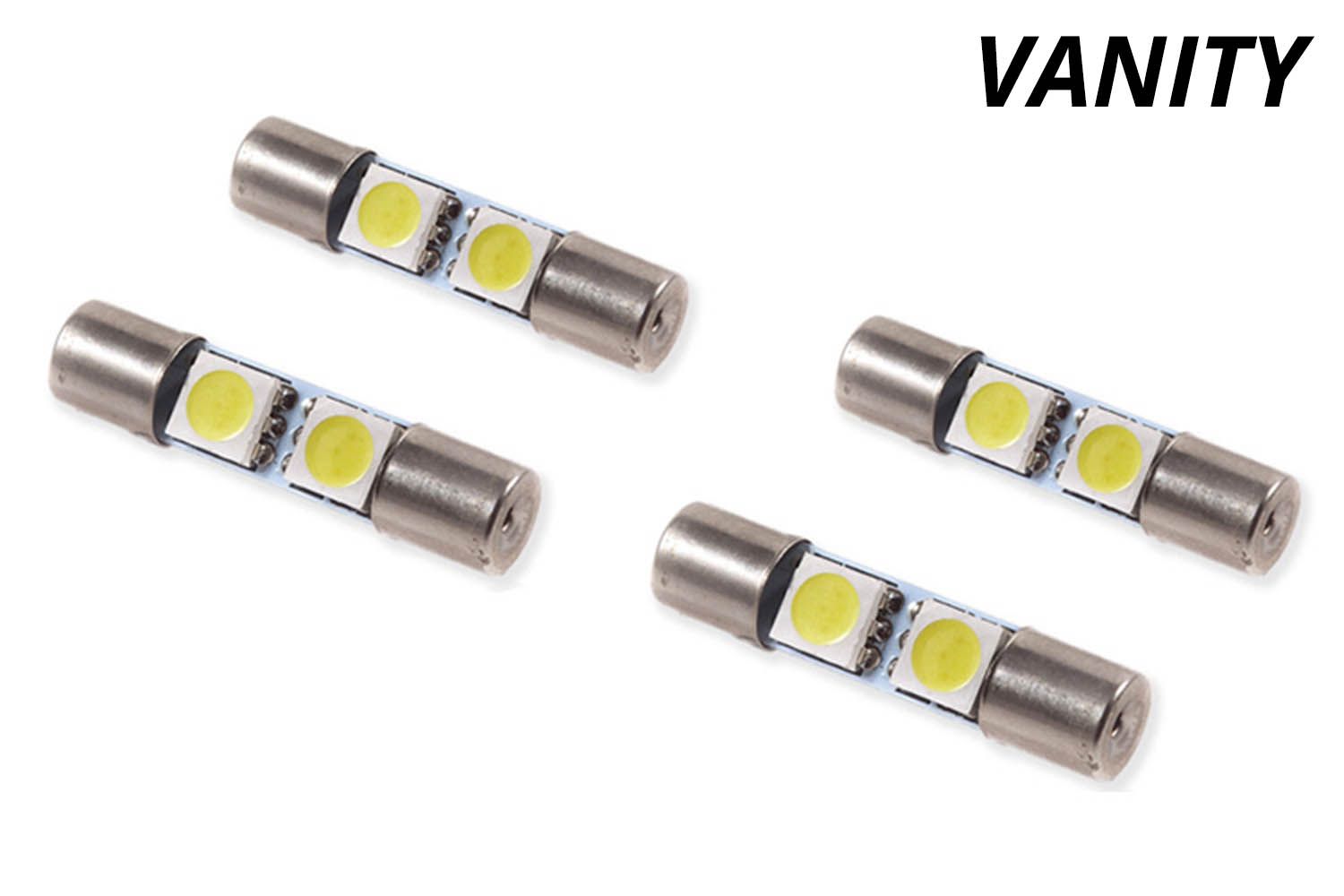 Diode Dynamics 28 Mm Vanity Led Bulbs (Four-Pack) 67 Vanity Light LEDs for 2005-2023 Toyota Tacoma (four)