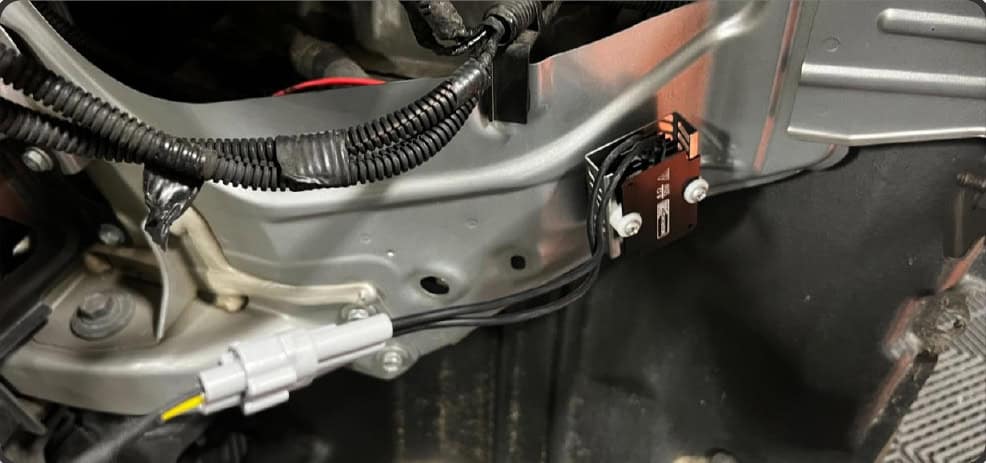 2016–2023 Tacoma Morimoto Evo Headlight Installation Guide 30 Magnetically mount the resistor on the metal surface in the headlight cavity.