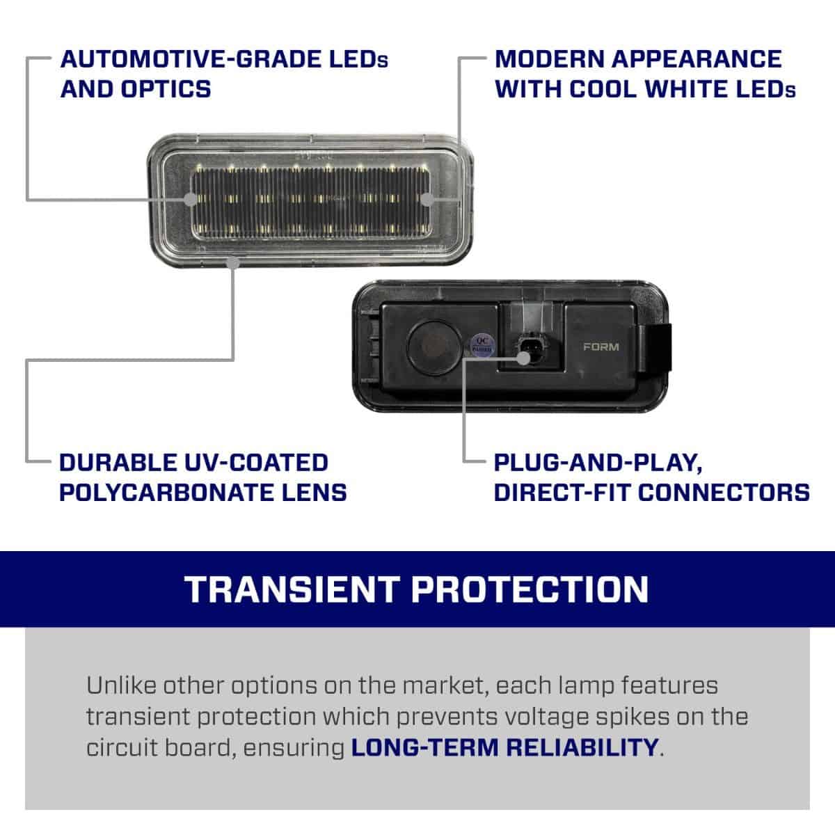 Form Led Bed Lights For 2020–2023 Toyota Tacoma (Pair) 14 FORM bed-light features; for factory bed-light-equipped 2020–2023 Tacoma.
