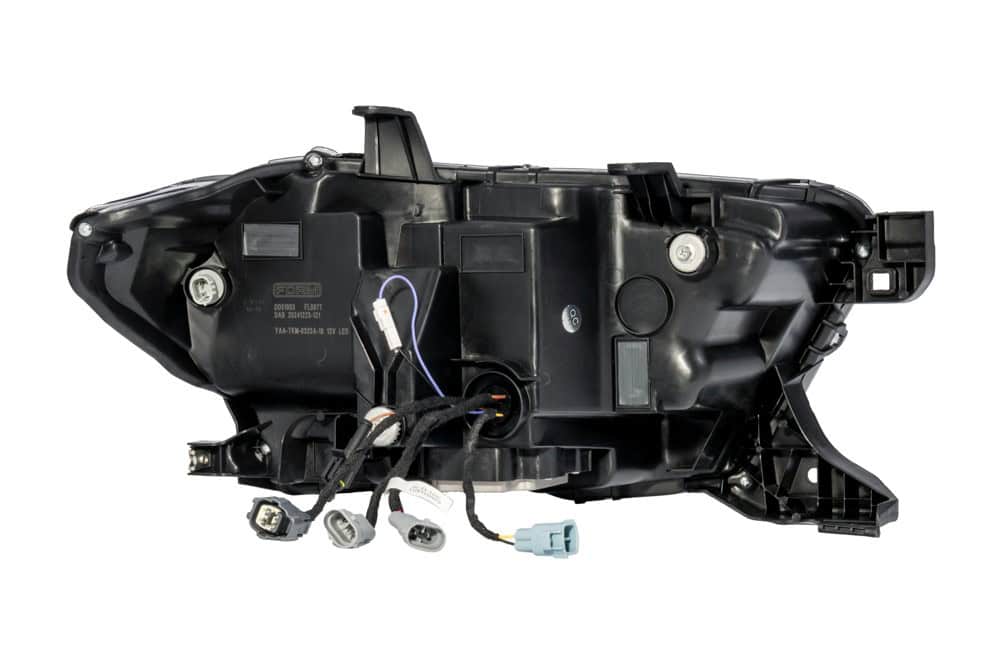 2016–2023 Tacoma Form Headlight Installation Guide 17 Manufacturer rear-view illustration showing the headlight adjustment points.