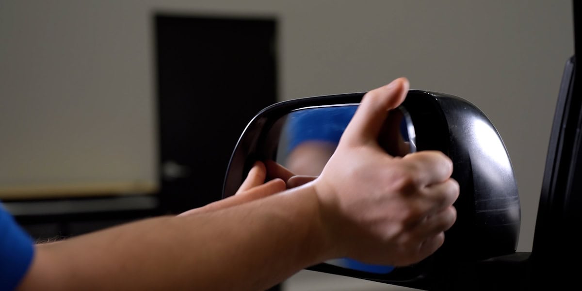 Install Form Mirror Turn-Signal Lights On Your Tacoma 1 Release the mirror glass progressively; manufacturer reference vehicle.