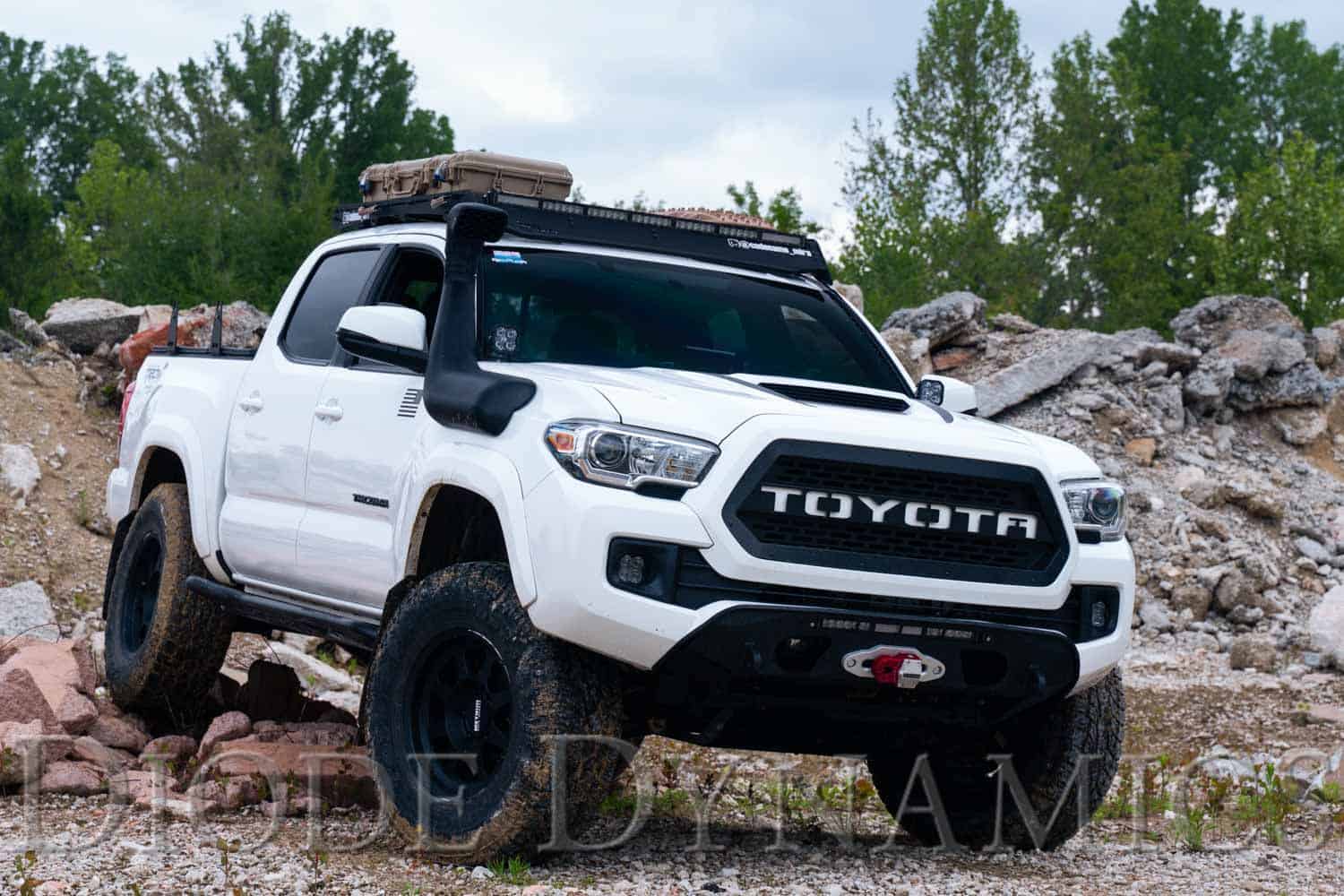 Diode Dynamics Ss3 Led Ditch Light Kit For 2016-2023 Toyota Tacoma 12 Manufacturer ditch kit/application view; other vehicle equipment is separate.