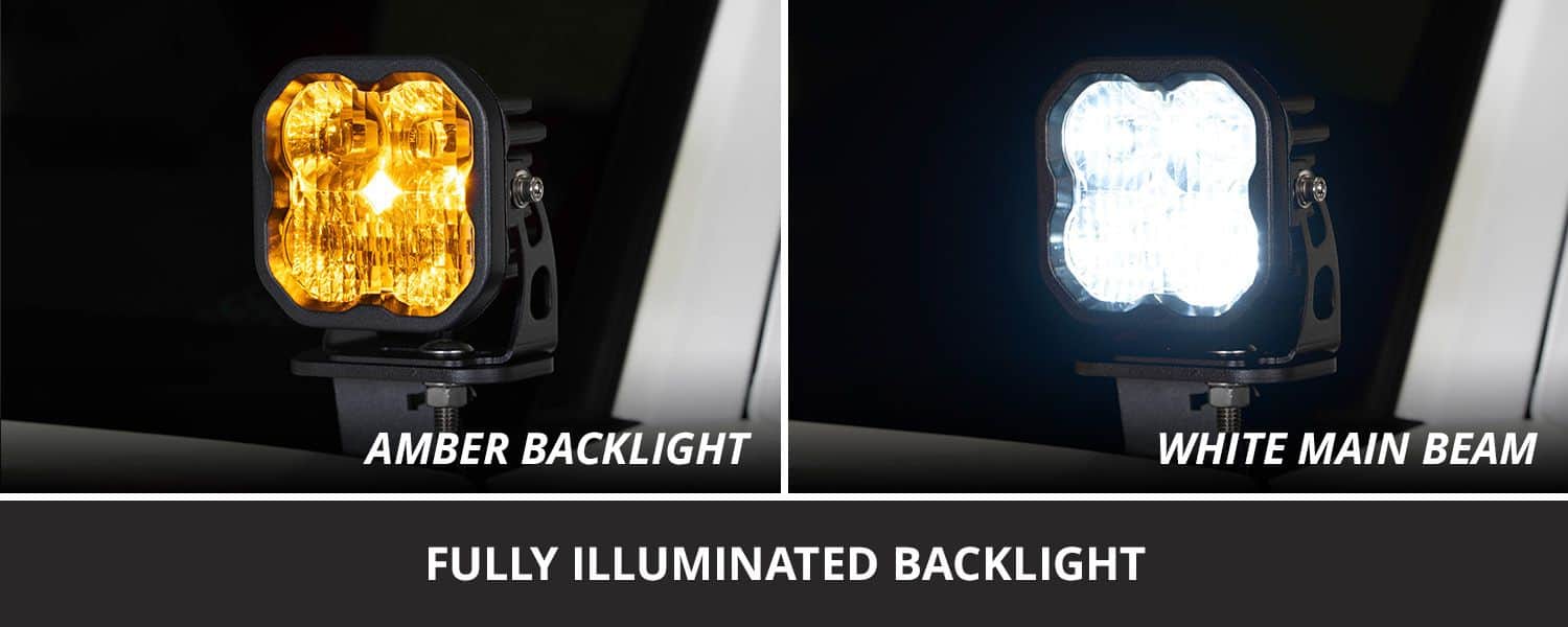 Diode Dynamics Ss3 Led Ditch Light Kit For 2016-2023 Toyota Tacoma 16 Manufacturer ditch kit/application view; other vehicle equipment is separate.