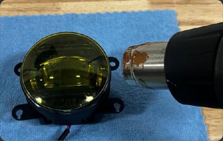 Morimoto Type T Evo Fog-Light Installation And Aiming Guide 4 Optional film: use gentle heat to conform it to the curved lens.