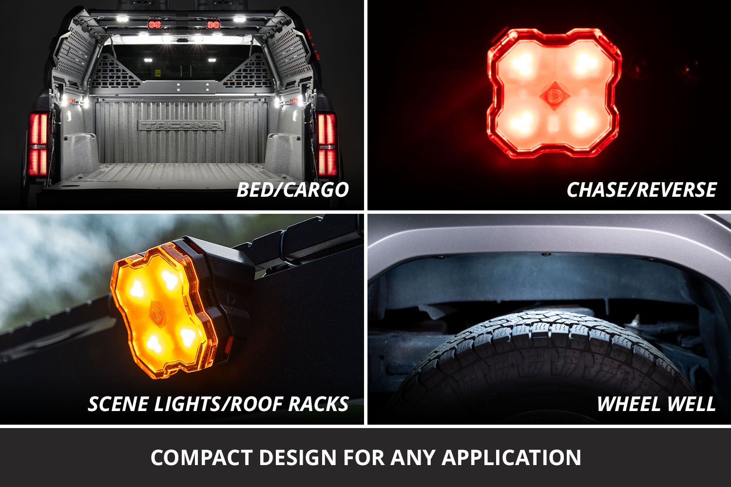 Diode Dynamics Dual-Color Rock Light M8 8-Pack