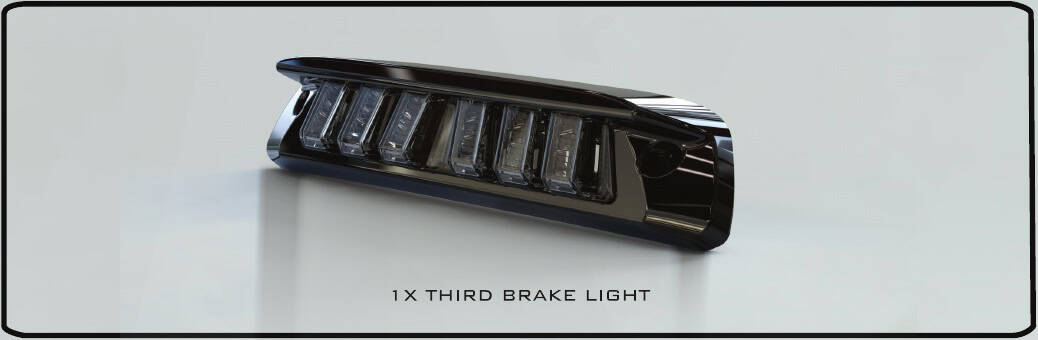 Toyota Tacoma Morimoto X3B Third Brake-Light Installation Guide 1 X3B05 third brake-light assembly for the Access Cab application.