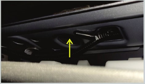Toyota Tacoma Morimoto X3B Third Brake-Light Installation Guide 13 One of the two 10mm nuts retaining the Double Cab brake light.